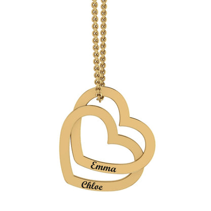 Heart Double Name Necklace