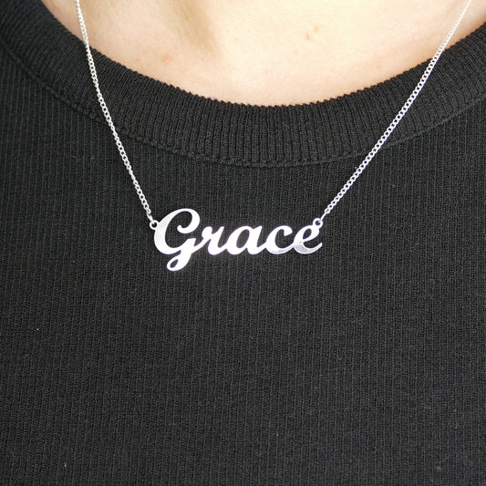 Staple Name Necklace