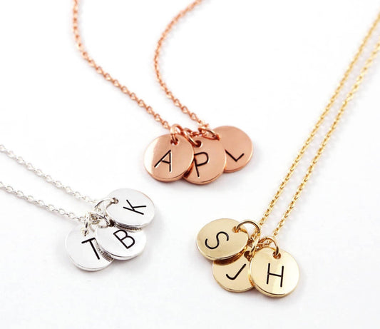 Multi Tag Initial Necklace
