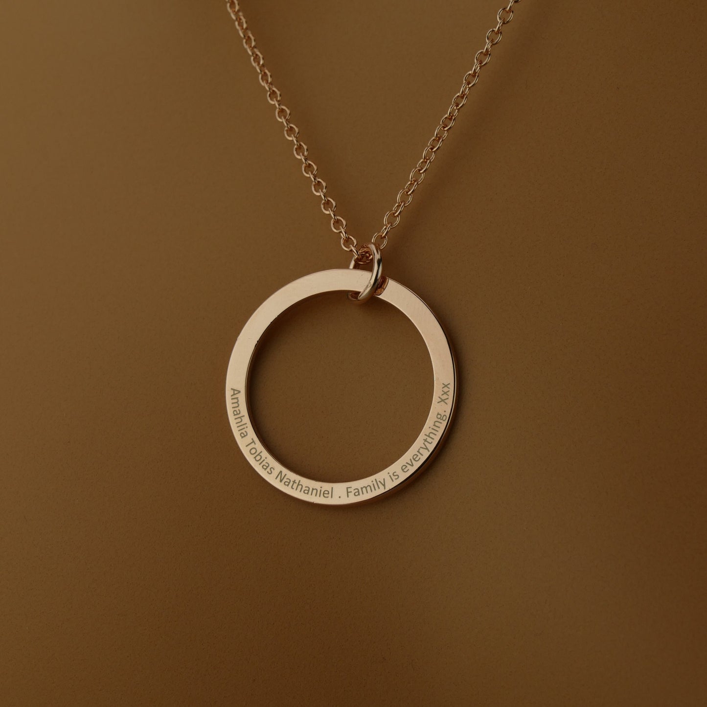 Dainty Name Circle Necklace