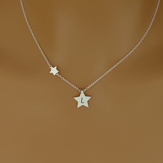 Lucky Star Initial Necklace