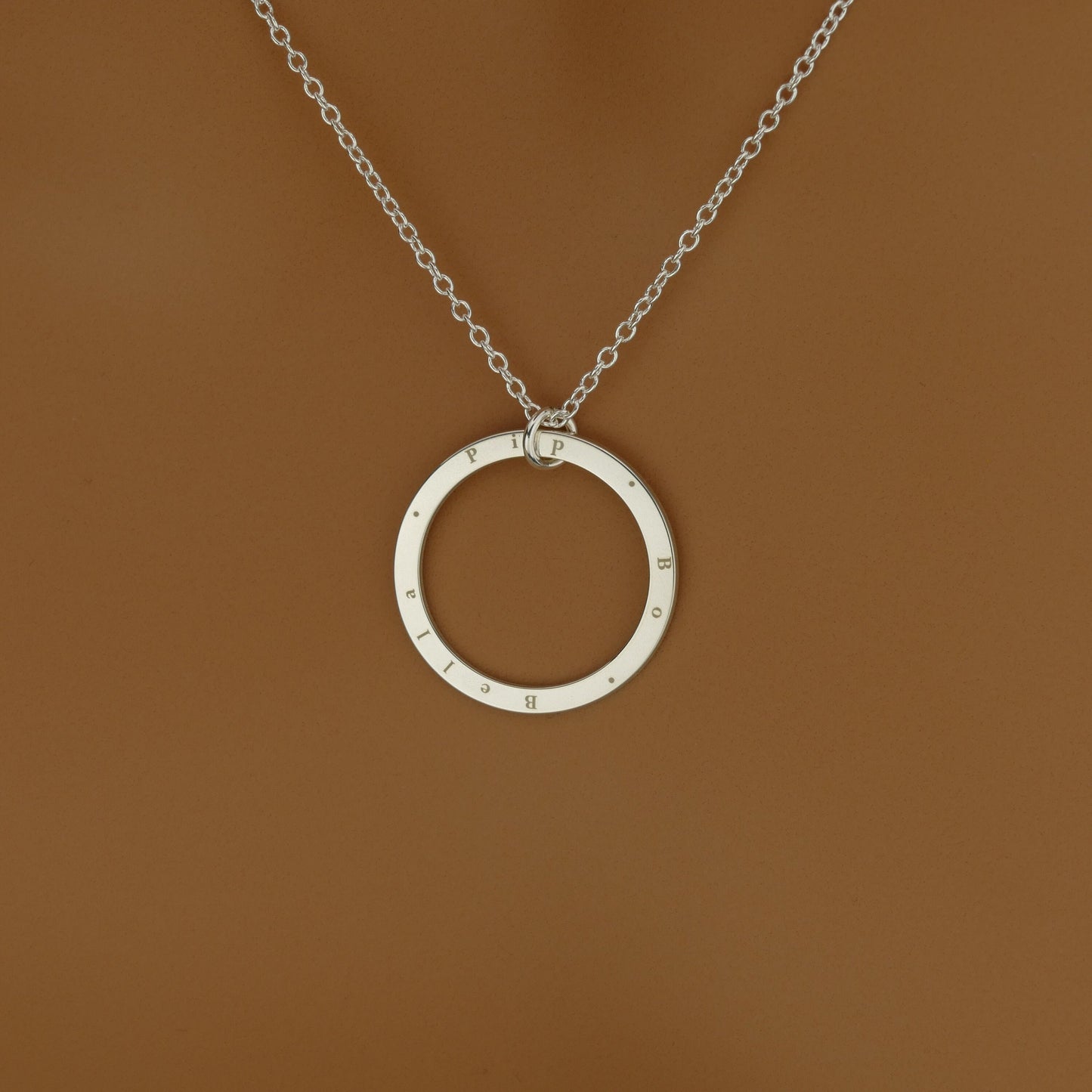 Dainty Name Circle Necklace